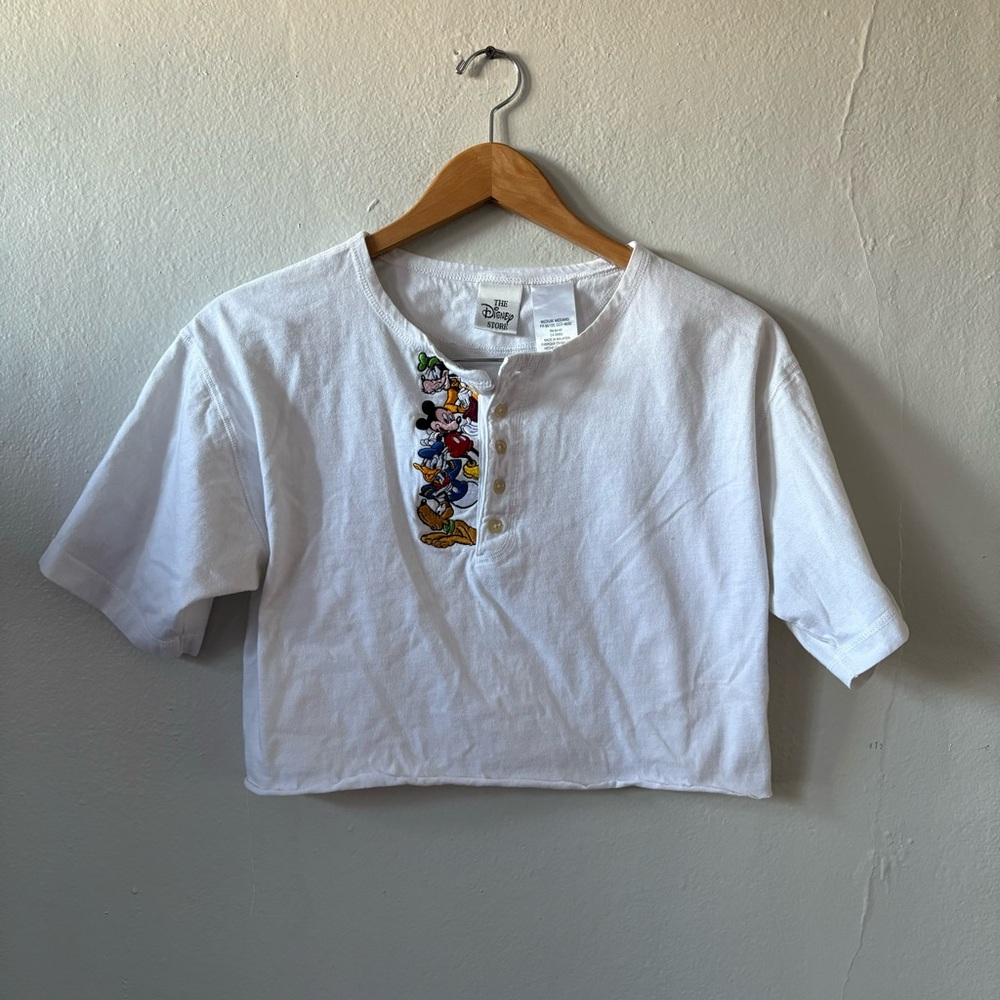Disney Store Embroidered Crop Top